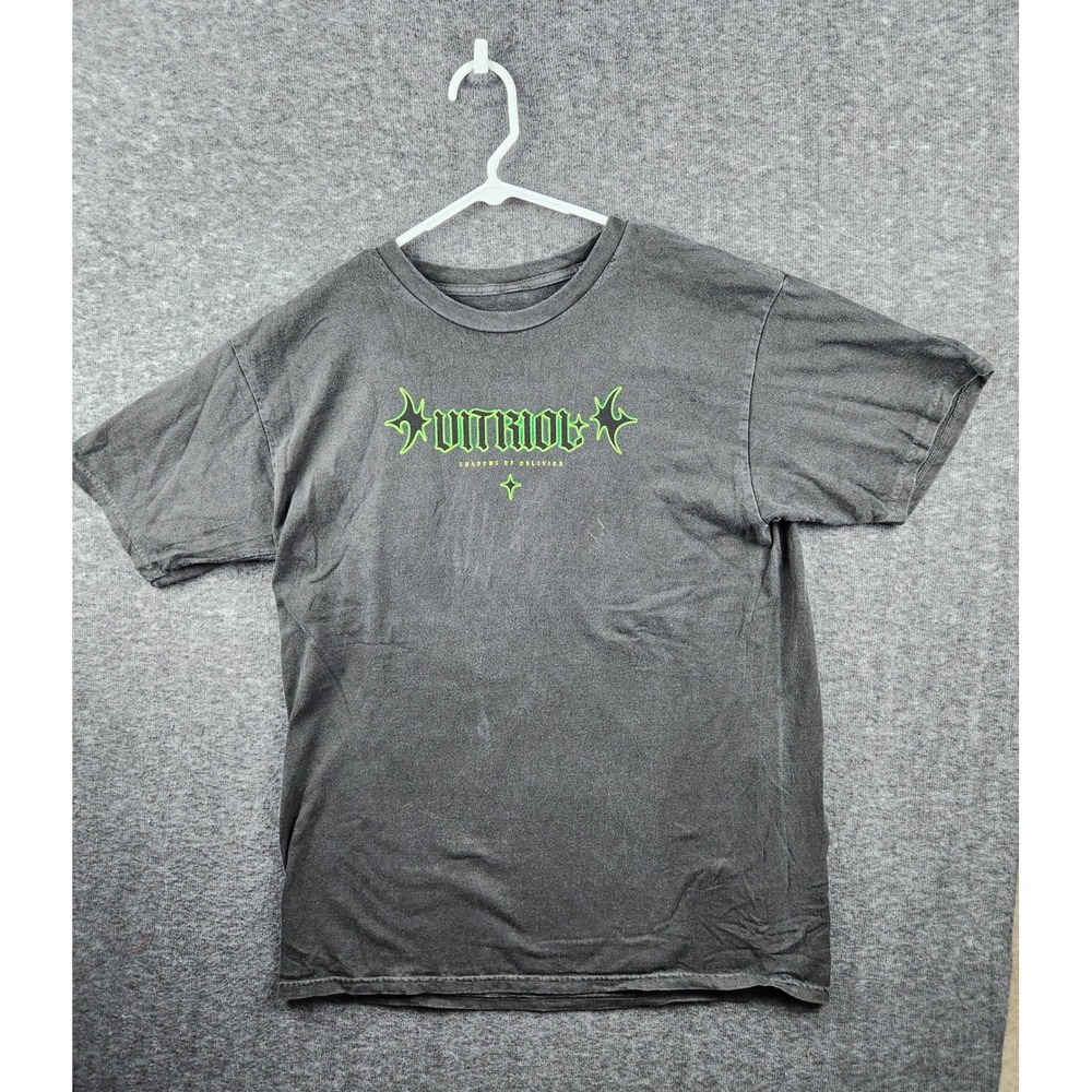 Vitriol Shadows of Oblivion T-Shirt Gray‎ Band Tee Graphic Print Large